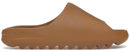 adidas Yeezy Slide Ochre - Maat Groter voor Comfort Adidas , Brown , Dames - 39 Eu,42 Eu,43 EU