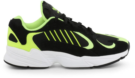 adidas Yung-1 Sneakers - Maat 43 1/3 - Mannen - zwart/lime groen/wit
