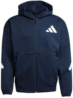 adidas Z.N.E. Full Zip Sportjas Heren-Donkerblauw - M