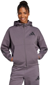 adidas Z.n.e. Hoodies Dames - Grijs - Maat 32 - Poly Mesh Grey