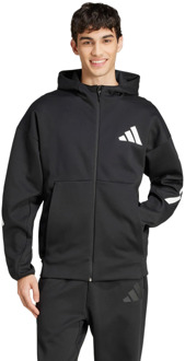 adidas Z.n.e. Jassen Heren - Zwart - Maat M - Poly Mesh Black