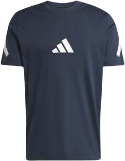 adidas Z.N.E. T-shirt Heren-Donkerblauw,Wit - XXL