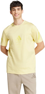 adidas Z.n.e. T-shirts Heren - Geel - Maat S - Katoen Yellow