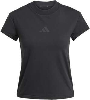 adidas Zone BB T-shirt Dames-Zwart - L