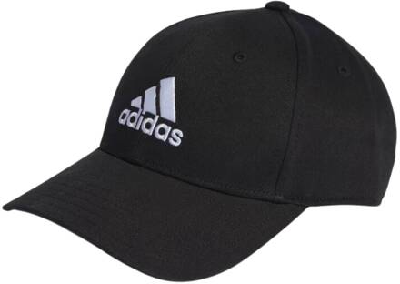adidas Zwarte Katoenen Twill Baseballpet Adidas , Black , Unisex - ONE Size