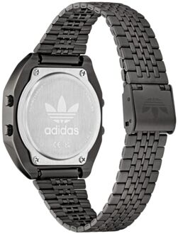 adidas Zwarte RVS Digitale Horloge