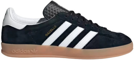 adidas Zwarte Sneakers Gazelle Indoor Remake Adidas , Black , Heren - 45 1/3 Eu,43 1/3 Eu,41 1/3 Eu,44 Eu,40 EU