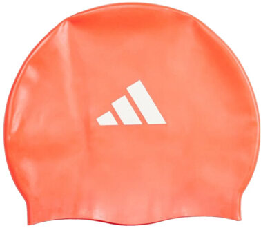 adidas Zwemcap met 3 strepen voor kinderen Oranje - One size