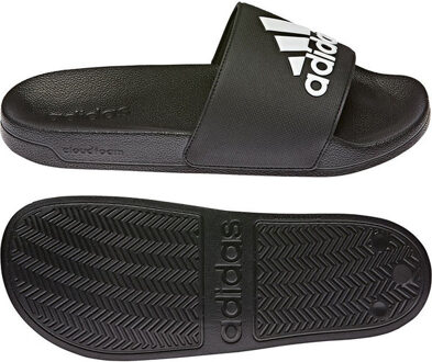 Adilette Comfort Slippers zwart - wit - 44 1/2