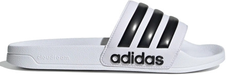 Adilette Shower Slippers wit - zwart - 46