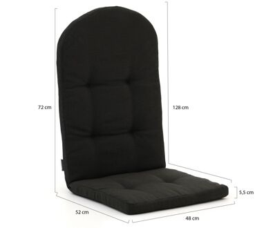 adirondack kussen t.b.v. bearchair 128x48cm - Laagste prijsgarantie! Zwart