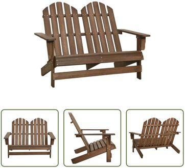 Adirondack tuinstoel - 119.5 x 85.5 x 89.5 cm - Bruin - Massief vurenhout