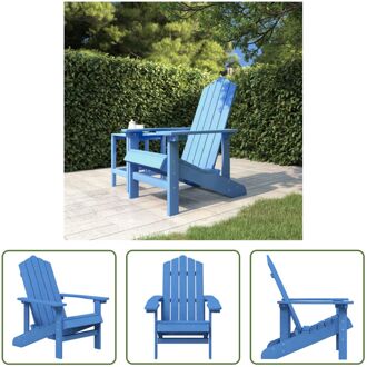 Adirondack tuinstoel - aquablauw - 73x83x92cm - waterbestendig - HDPE