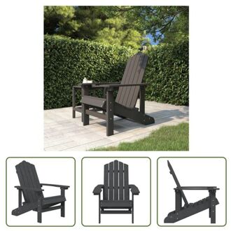 Adirondack Tuinstoel - HDPE - Antraciet - 73x83x92 cm Grijs