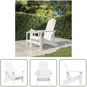 Adirondack Tuinstoel - HDPE - Wit - 73 x 83 x 92 cm - Onderhoudsarm