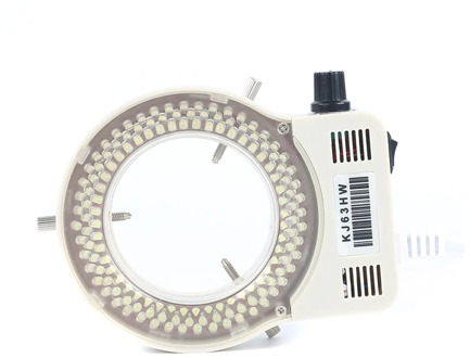Adjustable 144 LED Ring Light illuminator Lamp For Industry Stereo Trinocular Microscope Video Camera Lens Magnifier 110V 220V