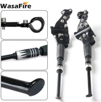 Adjustable Bicycle Kickstand Road Mountain MTB Kick Stand Cycling Foot Brace MTB Side Support Rack for 24-26" 700C Bikes