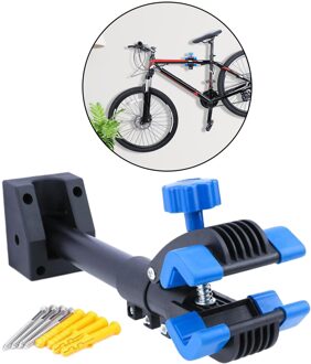 Adjustable Bicycle Wall Mount Rack Hanger Bike Repair Stand Maintenance Clamp Holder Garage Mechanic Workstand with Clamp