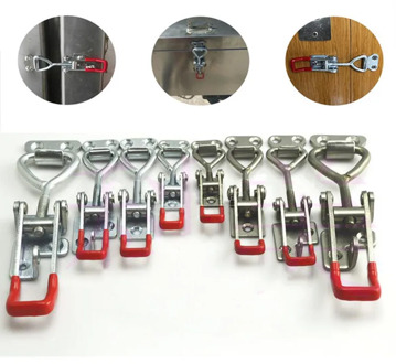 Adjustable Cabinet Boxes Lever Handle Lock Hasp Toggle Latch Catch Toggle Clamp For Sliding Door Furniture Hardware