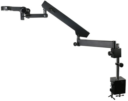 Adjustable Direction Articulating Arm Pillar Clamp Holder Bracket Microscope Stand 76mm For Stereo Trinocular Microscope