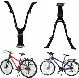 Adjustable Durable Double Leg Bicycle Bike MTB Center Mount Kick Stand Support Bicycle Cycling Parts Accessories