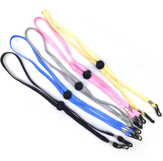 Adjustable Face Mask Lanyard Handy Convenient Mask Holder Hanging Rope Anti-lost Anti-drop Chain Masks Neck Rop Halter 2 Hooks