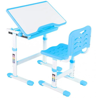 Adjustable Kids Study Homework Desk Chair Children Activity Art Table Set Kids Study Desk