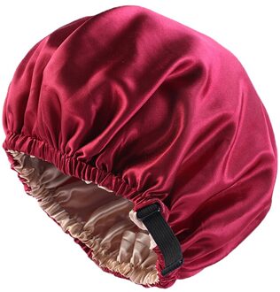 Adjustable Silk Satin Hair Cap For Sleeping Haircare Women Headwear Night Hat WR