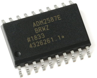 ADM2587 SOP20 Single Transmitter/Receiver RS-422/RS-485 20-Pin SOIC W Tube ADM2587EBRWZ