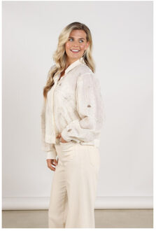 Adora blouse embroidery nks02167 - maat M Ecru