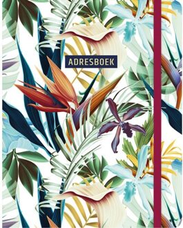 Adresboek (Groot) - Tropical - (ISBN:9789044753448)
