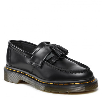 Adrian Loafers Leer Zwart Glad Dr. Martens , Black , Heren - 44 EU