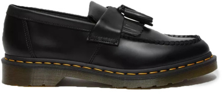 Adrian Loafers Leer Zwart Glad Dr. Martens , Black , Heren - 44 EU