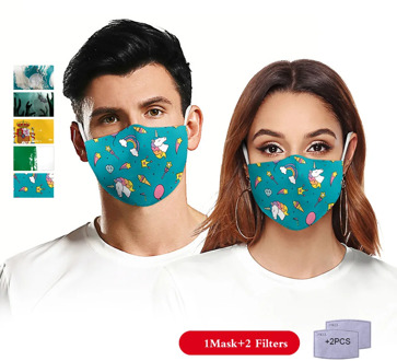 Adult Big Mouth 3D Printed Face Fabric Masks La Casa De papelSkull Reusable Protection Dust Washable Masks Proof Mask