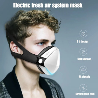Adult Electric Mask Dustproof Anti-Fog Air Purification Respirator Automatic Protection Face Mask For Face Fashion Reusable Use