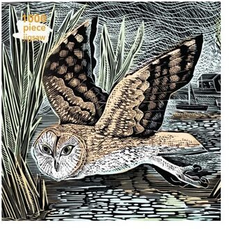Adult Jigsaw Puzzle Angela Harding: Marsh Owl - 1000-Piece Jigsaw Puzzles - Flame Tree Studio