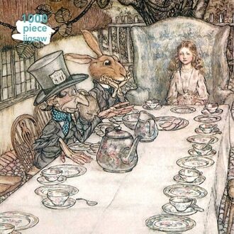 Adult Jigsaw Puzzle Arthur Rackham: Alice In Wonderland Tea Party -  Flame Tree Studio (ISBN: 9781787552227)