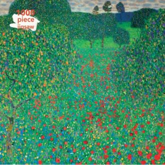 Adult Jigsaw Puzzle Gustav Klimt: Poppy Field - 1000-Piece Jigsaw Puzzles - Flame Tree Studio