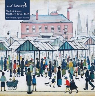 Adult Jigsaw Puzzle L.S. Lowry: Market Scene, Northern Town, 1939 -  Flame Tree Studio (ISBN: 9781839642876)