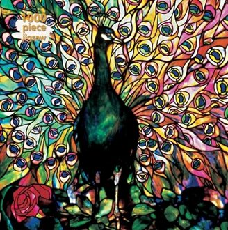 Adult Jigsaw Puzzle Louis Comfort Tiffany: Displaying Peacock -  Flame Tree Studio (ISBN: 9781787558878)