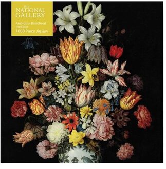 Adult Jigsaw Puzzle National Gallery: Bosschaert The Elder: A Still Life Of Flowers - 1000-Piece - Flame Tree Studio
