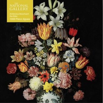 Adult Jigsaw Puzzle National Gallery: Bosschaert The Elder: A Still Life Of Flowers -  Flame Tree Studio (ISBN: 9781787558908)