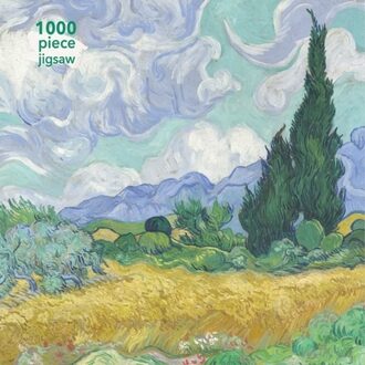 Adult Jigsaw Puzzle Vincent Van Gogh: Wheatfield With Cypress -  Flame Tree Studio (ISBN: 9781787558885)