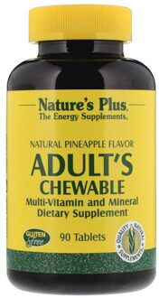 Adult's Chewable Multi-Vitamin and Mineral - Natural Pineapple Flavor (90 Tablets) - Nature's Plus