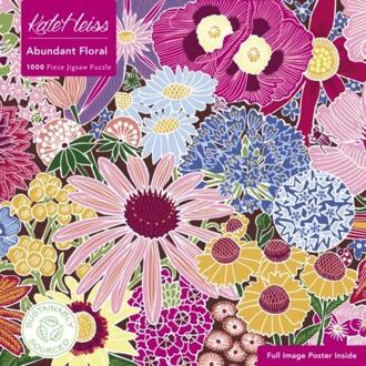 Adult Sustainable Jigsaw Puzzle Kate Heiss: Abundant Floral -   (ISBN: 9781804172155)