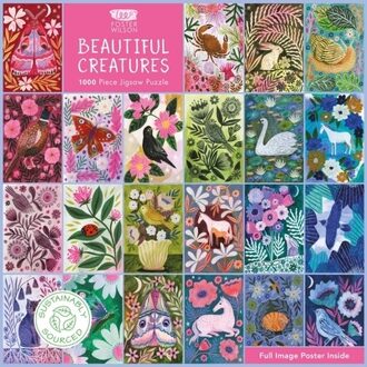 Adult Sustainable Jigsaw Puzzle Lee Foster-Wilson: Beautiful Creatures -  Flame Tree Studio (ISBN: 9781835625880)