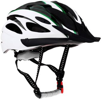 Adults Safety Helmet For Cycling Roller Inline Skating Rescue wit groen