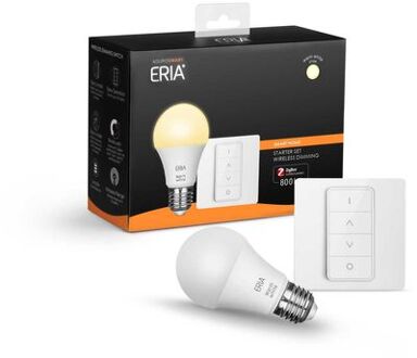 AduroSmart ERIA® startpakket, 1 Warm White lamp en dimmer Wit