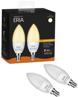 AduroSmart ERIA® Warm White kaarslamp, E14 fitting (2-pack) Wit