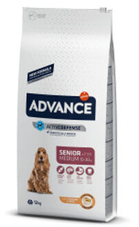 Advance Dog M/L + Advance Dental Snack gratis Medium Senior Vitality 7+ 12kg